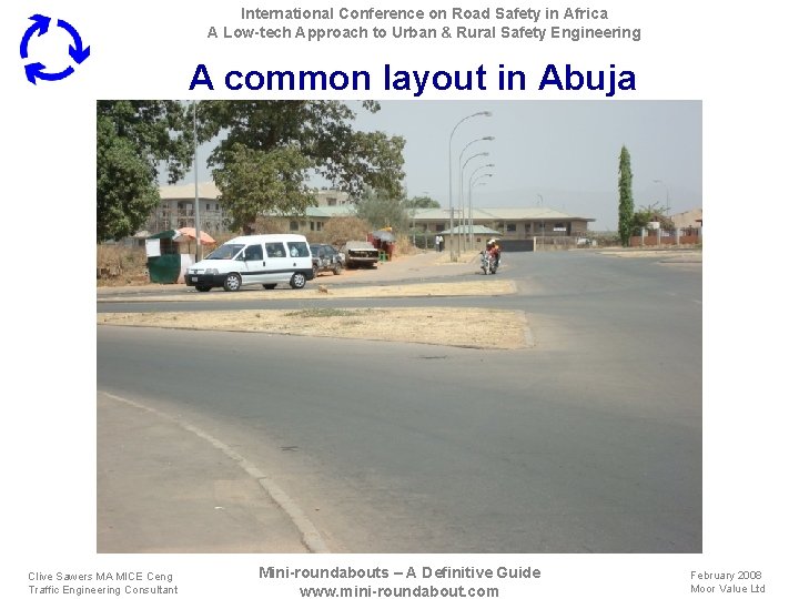 International Conference on Road Safety in Africa A Low-tech Approach to Urban & Rural