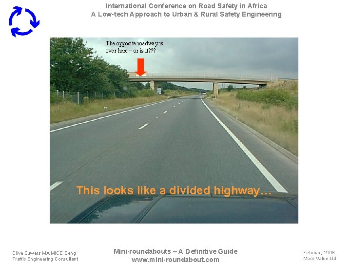 International Conference on Road Safety in Africa A Low-tech Approach to Urban & Rural