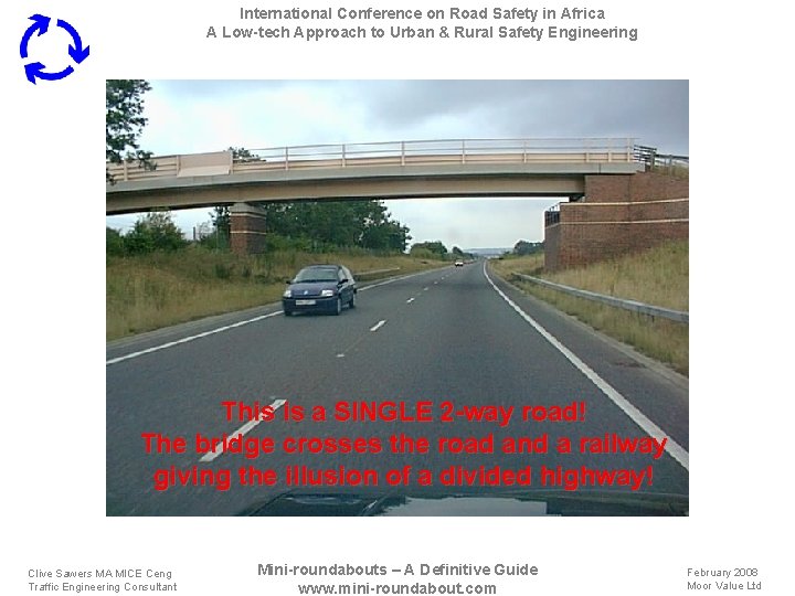 International Conference on Road Safety in Africa A Low-tech Approach to Urban & Rural