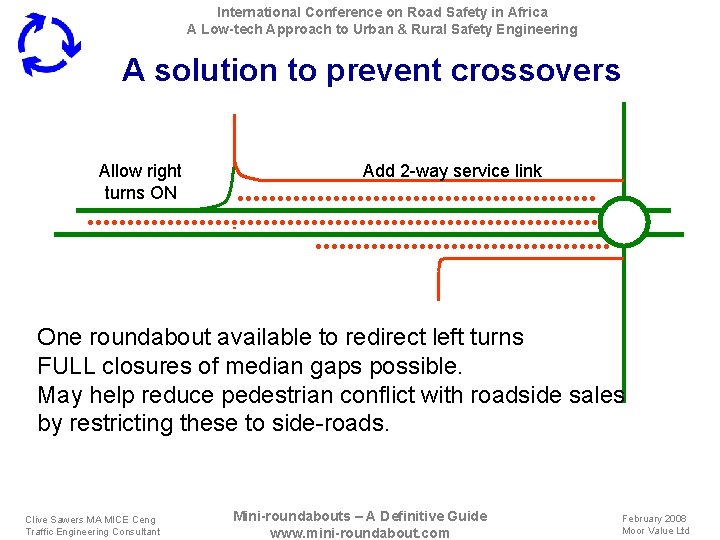 International Conference on Road Safety in Africa A Low-tech Approach to Urban & Rural