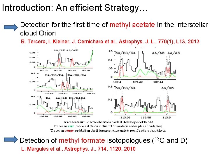 Introduction: An efficient Strategy… Detection for the first time of methyl acetate in the