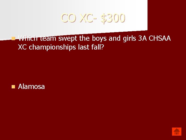CO XC- $300 n Which team swept the boys and girls 3 A CHSAA