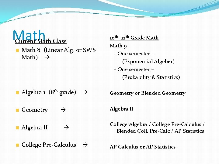 High School Course Registration Guidance Department q Jackie