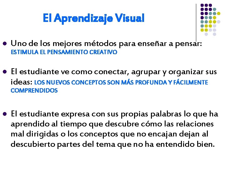 El Aprendizaje Visual l Uno de los mejores métodos para enseñar a pensar: ESTIMULA