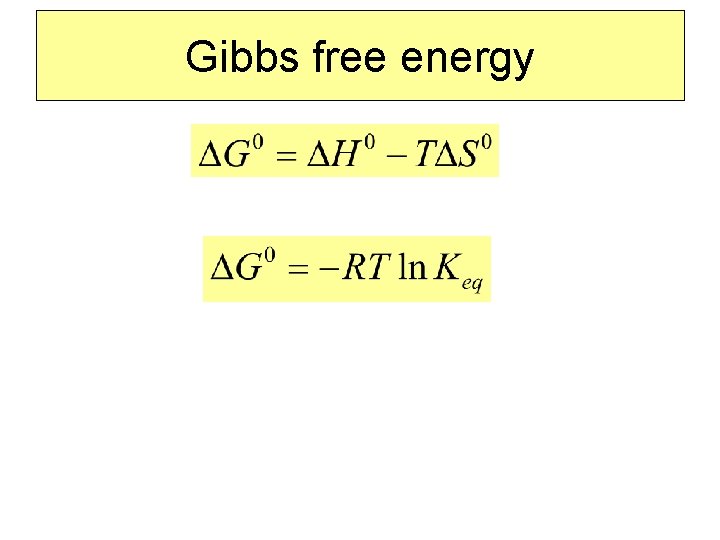Gibbs free energy 