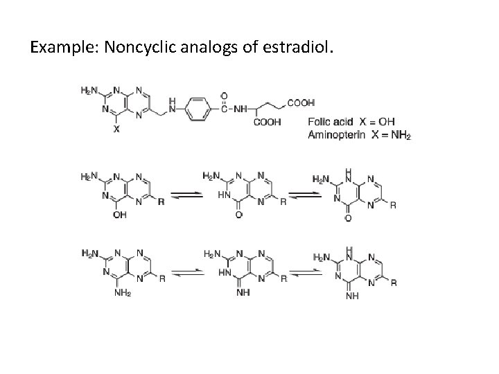 Example: Noncyclic analogs of estradiol. 