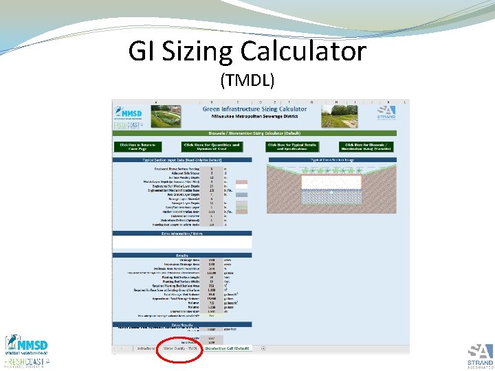 GI Sizing Calculator (TMDL) 