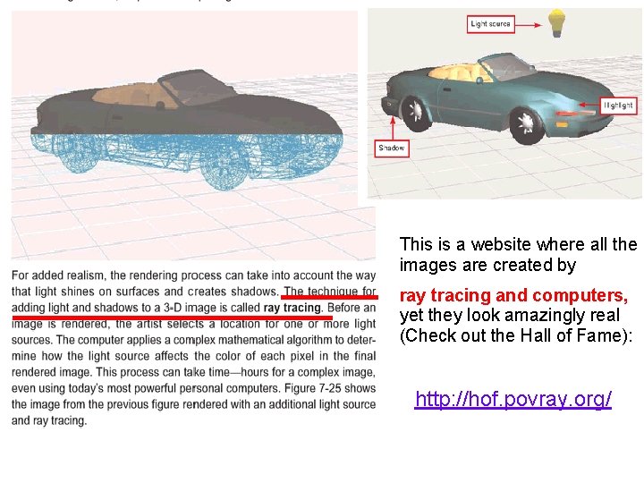 This is a website where all the images are created by ray tracing and