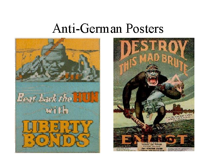 Anti-German Posters 