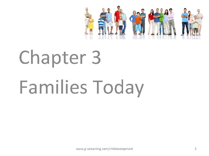 Chapter 3 Families Today www. g-wlearning. com/childevelopment 2 