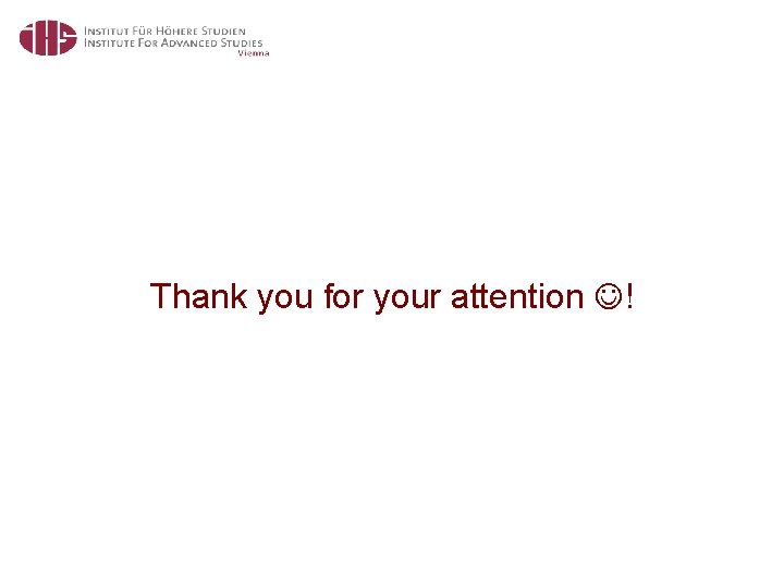 Thank you for your attention ! 