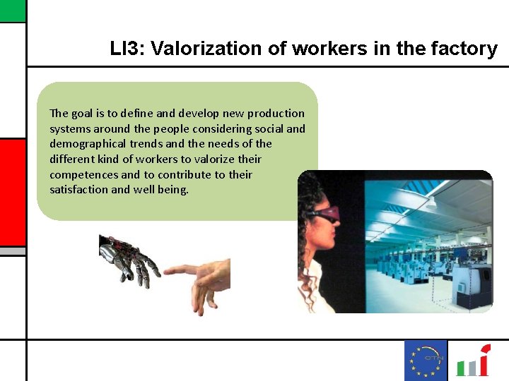 LI 3: Valorization of workers in the factory The goal is to define and