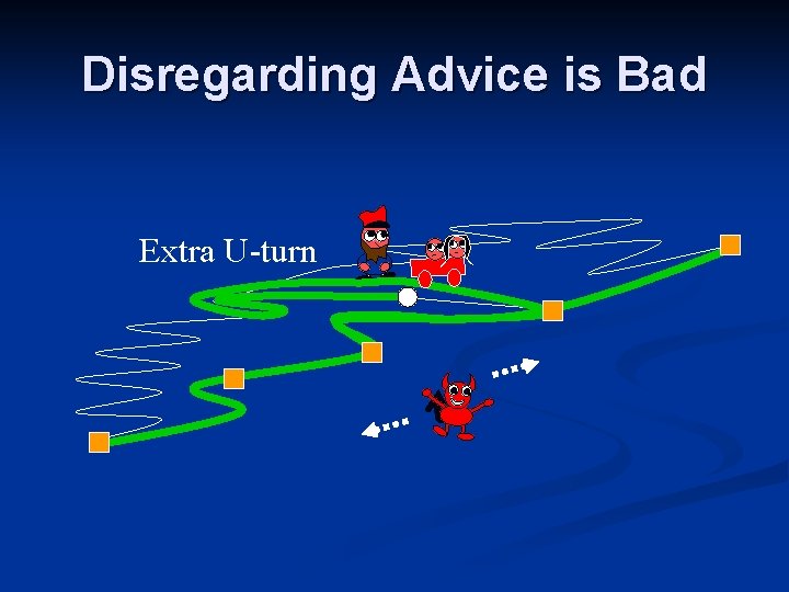 Disregarding Advice is Bad Extra U-turn Disregarding Advice is Bad Extra U-turn