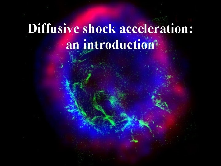 Diffusive shock acceleration: an introduction 