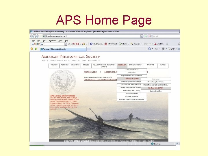 APS Home Page 
