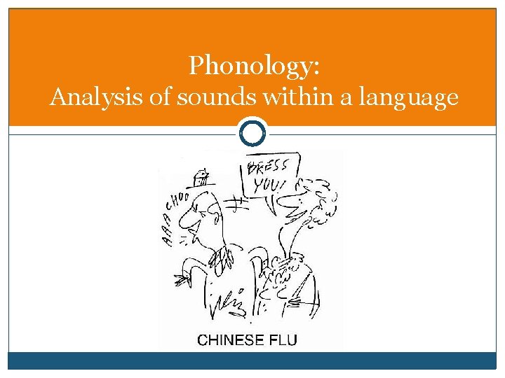 Phonology: Analysis of sounds within a language 