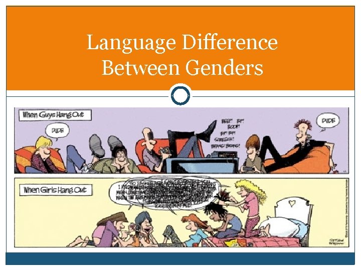 Language Difference Between Genders 