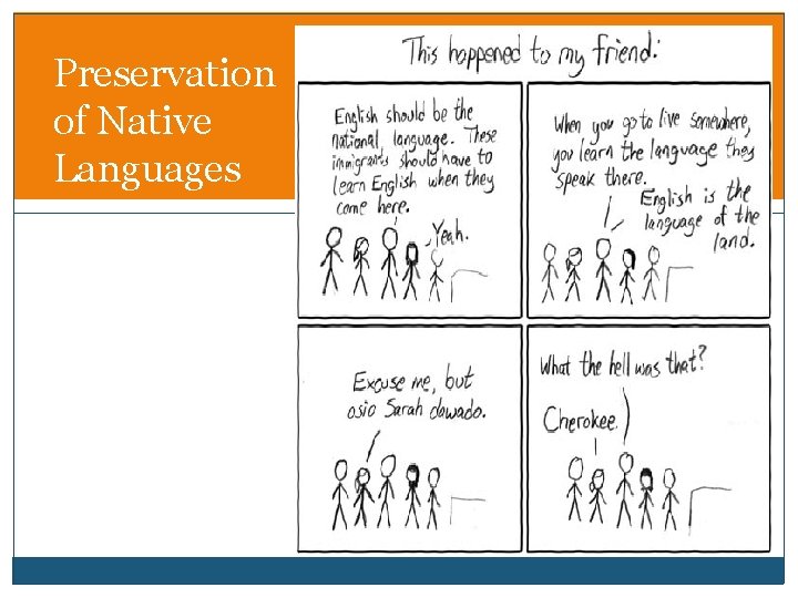 Preservation of Native Languages 