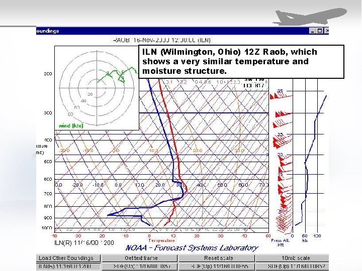 ILN (Wilmington, Ohio) 12 Z Raob, which shows a very similar temperature and moisture