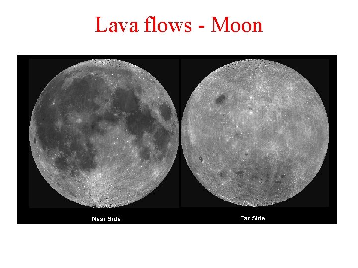 Lava flows - Moon 