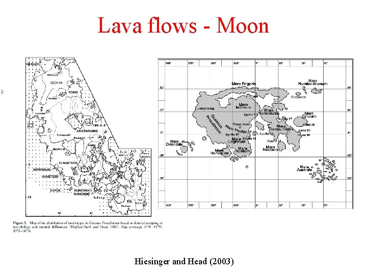 Lava flows - Moon Hiesinger and Head (2003) 
