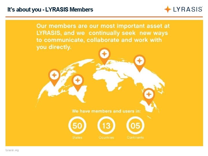 It’s about you - LYRASIS Members lyrasis. org 