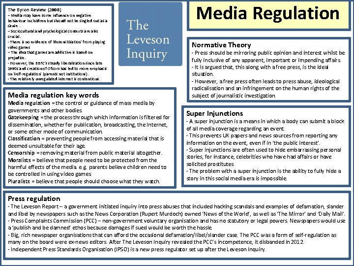 The Byron Review (2008) – Media may have some influence on negative behaviour in