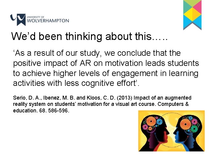 We’d been thinking about this…. . ‘As a result of our study, we conclude