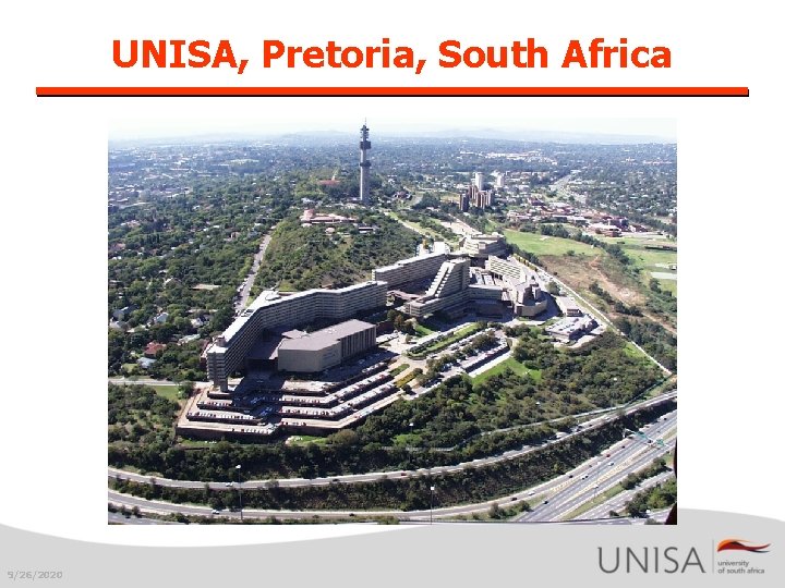 UNISA, Pretoria, South Africa 9/26/2020 