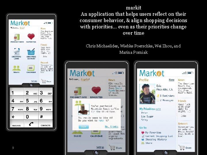 markit An application that helps users reflect on their consumer behavior, & align shopping