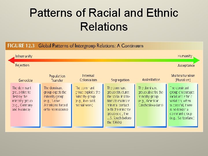 Patterns of Racial and Ethnic Relations 