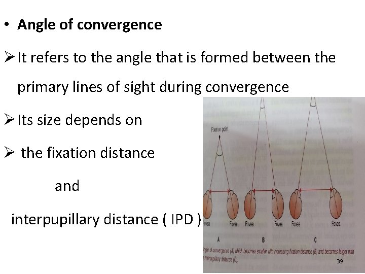  • Angle of convergence Ø It refers to the angle that is formed