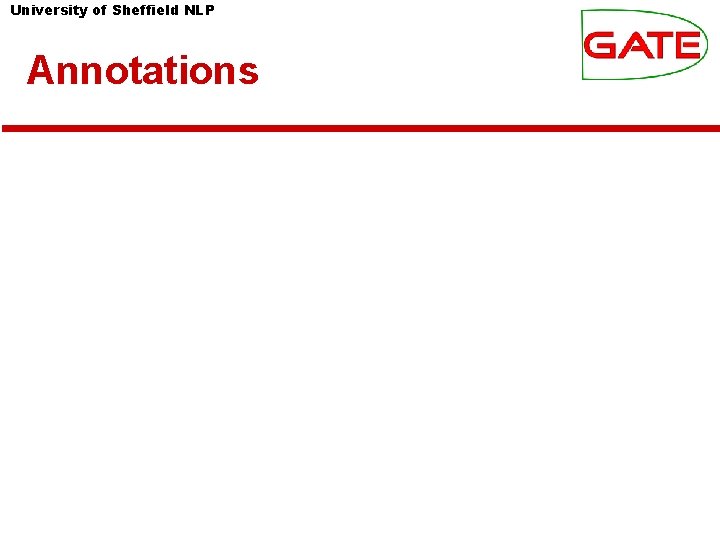 University of Sheffield NLP Annotations 