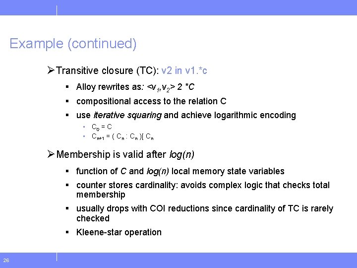 Validation And Verification Of Software Sequential Encoding For