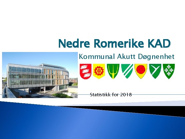 Nedre Romerike KAD Kommunal Akutt Døgnenhet Statistikk for 2018 