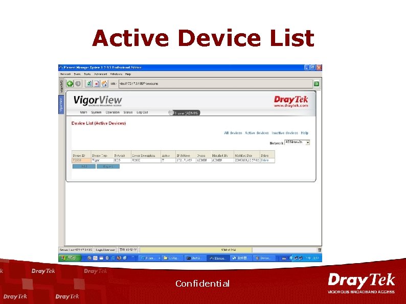 Active Device List Confidential 