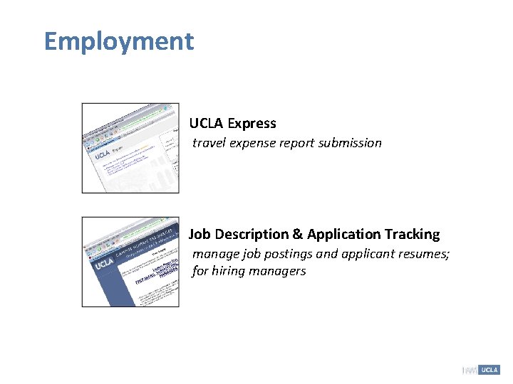 Employment UCLA Express travel expense report submission Job Description & Application Tracking manage job