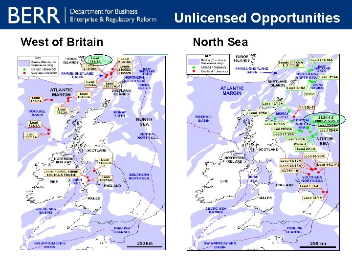 Unlicensed Opportunities West of Britain North Sea 