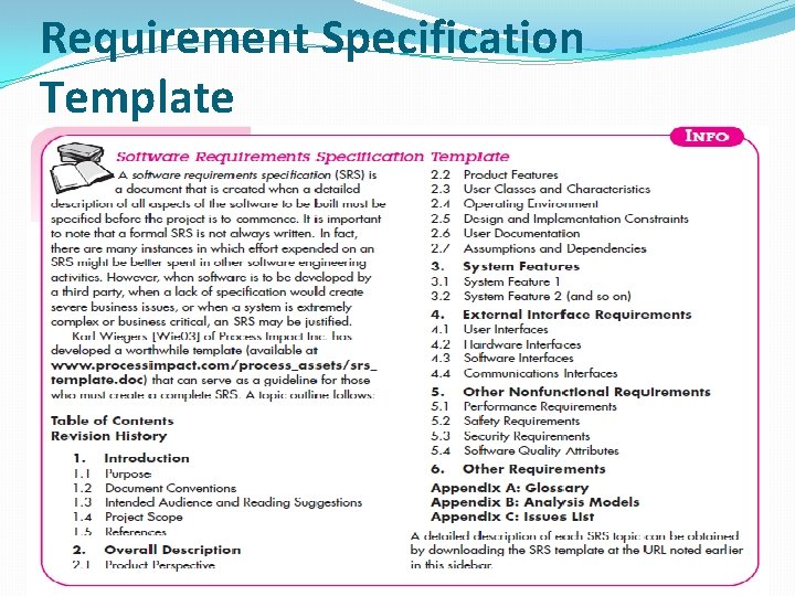 Requirement Specification Template 