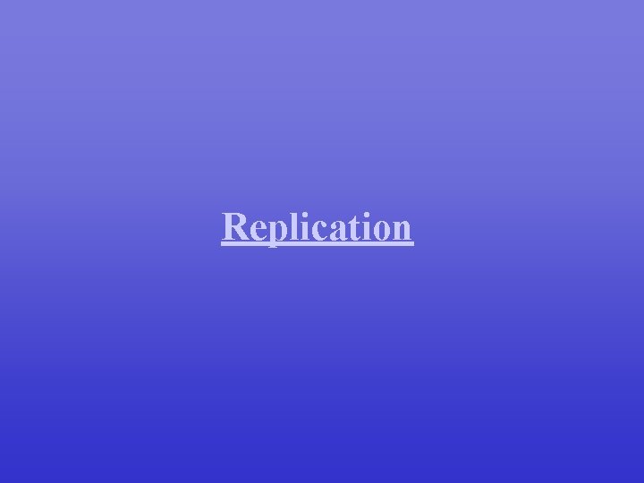 Replication 
