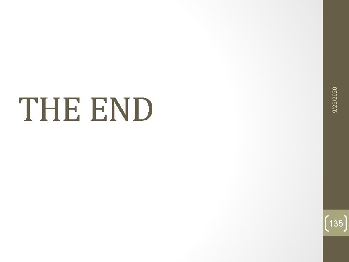 9/26/2020 THE END 135 9/26/2020 THE END 135