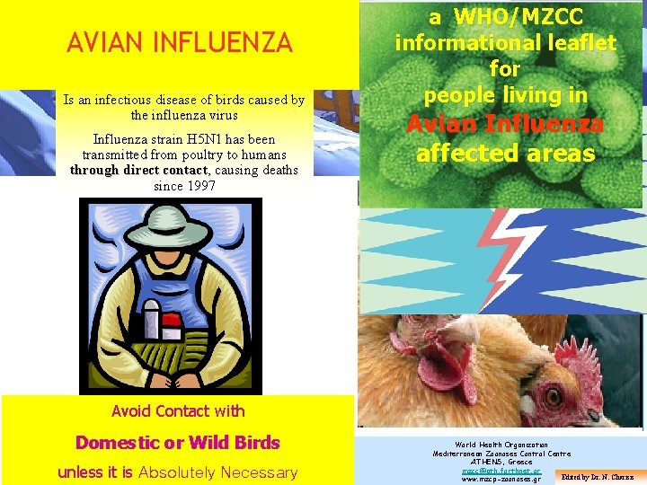 AVIAN INFLUENZA Is an infectious disease of birds caused by the influenza virus Influenza