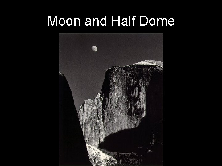 Moon and Half Dome 