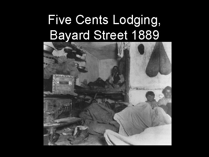 Five Cents Lodging, Bayard Street 1889 