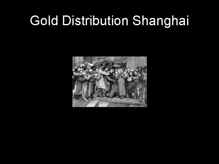 Gold Distribution Shanghai 