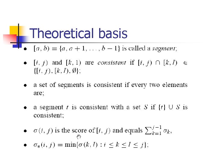 Theoretical basis 