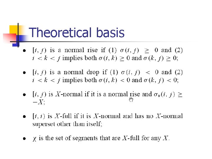 Theoretical basis 