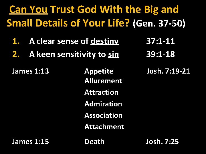  Can You Trust God With the Big and Small Details of Your Life?