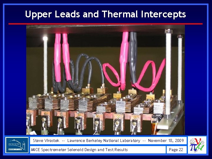 Upper Leads and Thermal Intercepts Steve Virostek -- Lawrence Berkeley National Laboratory -- November