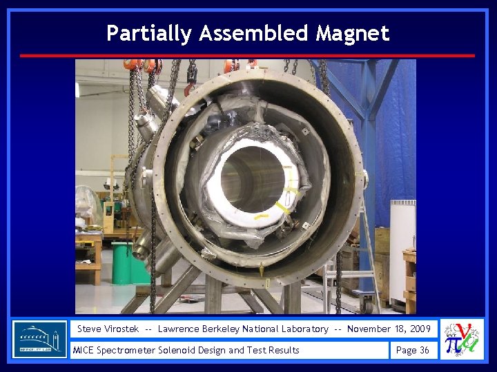 Partially Assembled Magnet Steve Virostek -- Lawrence Berkeley National Laboratory -- November 18, 2009